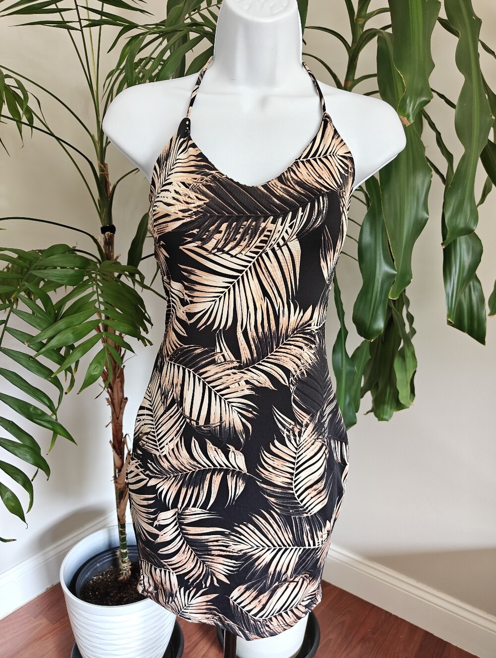 Fashion Nova Tropical Bodycon Mini Dress